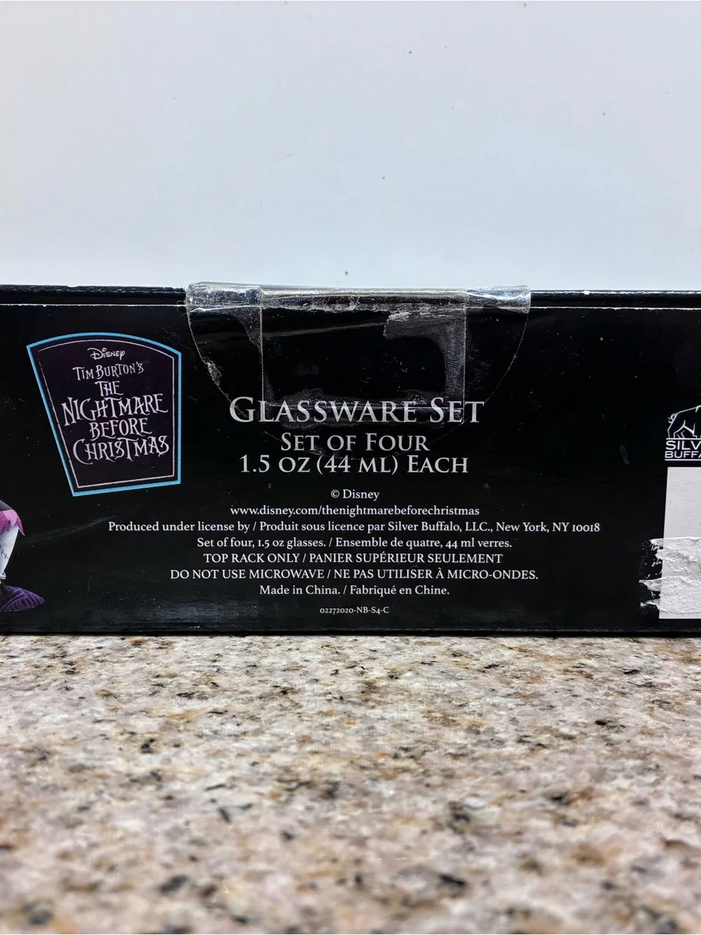 Disney Tim Burton The Nightmare Before Christmas Glassware Set - Purple/Green